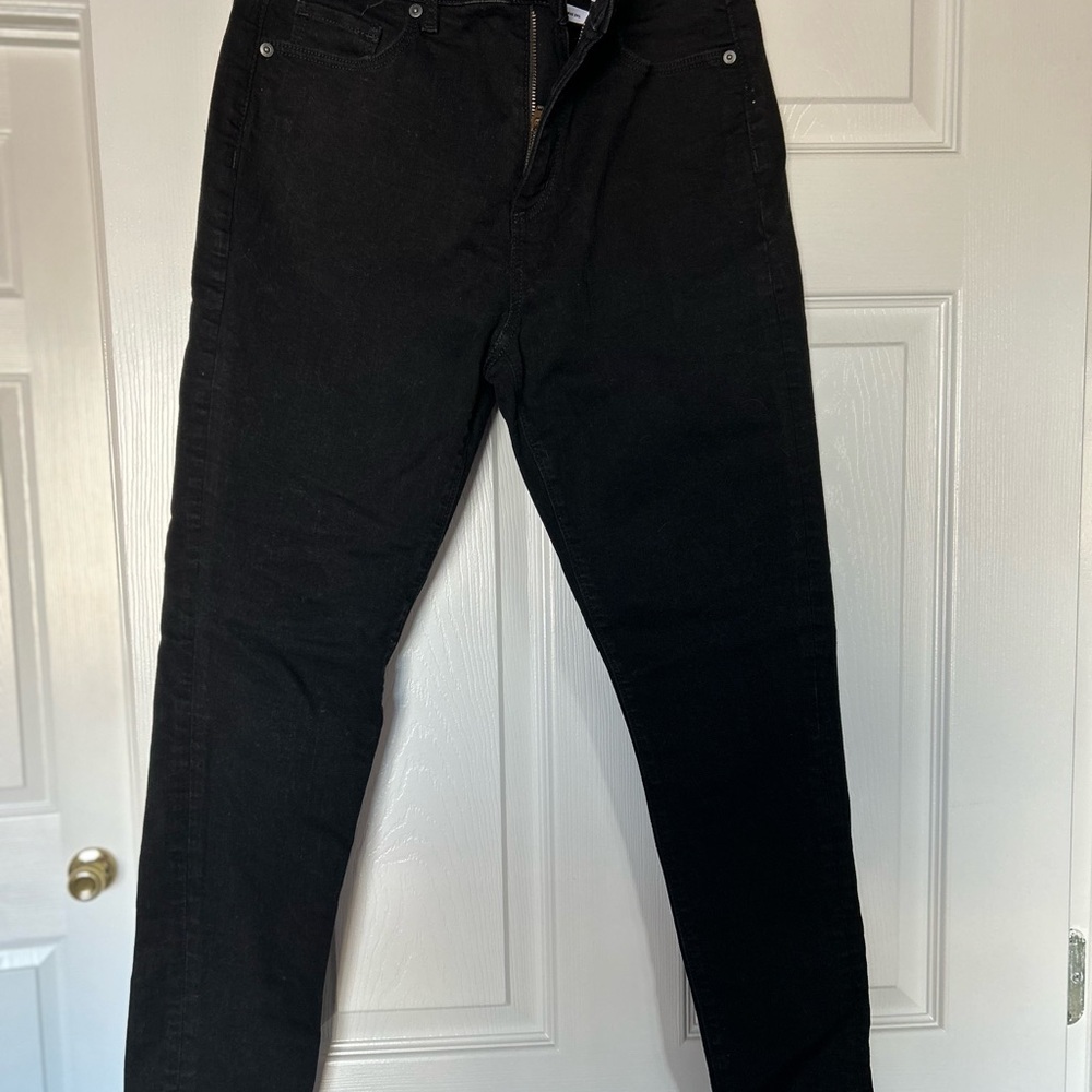 LOFT Black skinny mid rise Denim Jeans